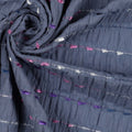 Maxikleid Crinkle-Baumwolle mit Dobby-Streifen | Damen Sommerkleid S-XXL