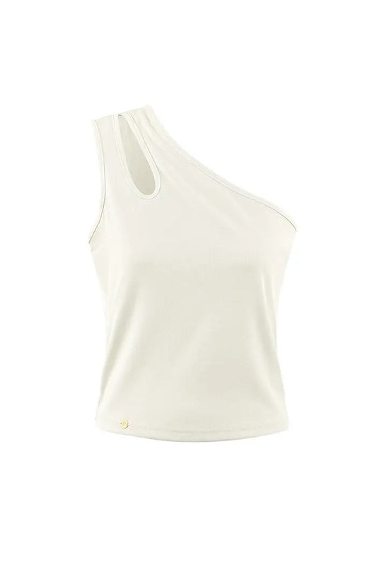 One Shoulder Top met Drop Cut-Out | Aansluitend & Luchtig