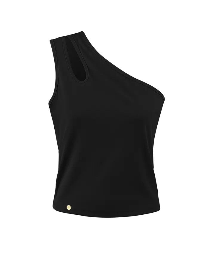One-Shoulder-Top mit Cut-Out | Enganliegend & Luftig