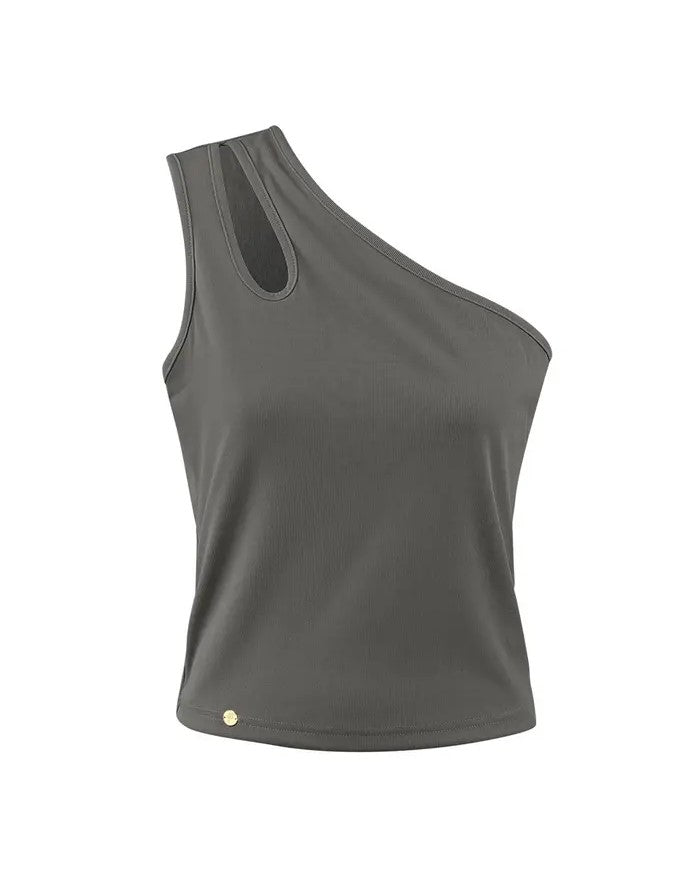 One-Shoulder-Top mit Cut-Out | Enganliegend & Luftig