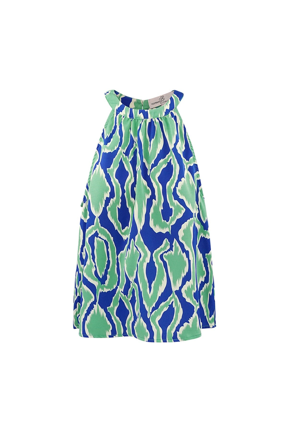 Buntes Neckholder-Top mit Print