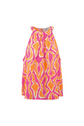 Colorful printed halter top