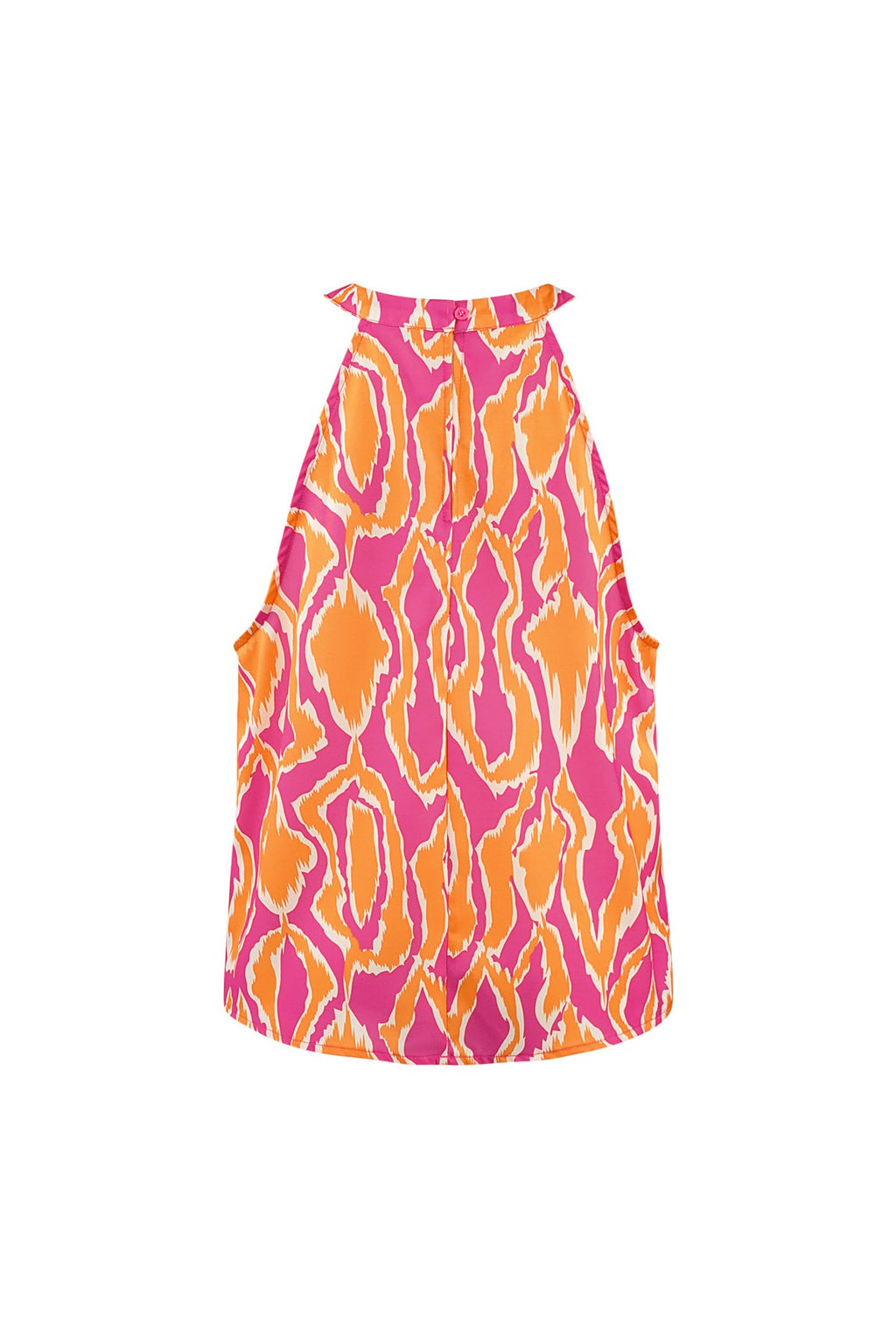 Colorful printed halter top