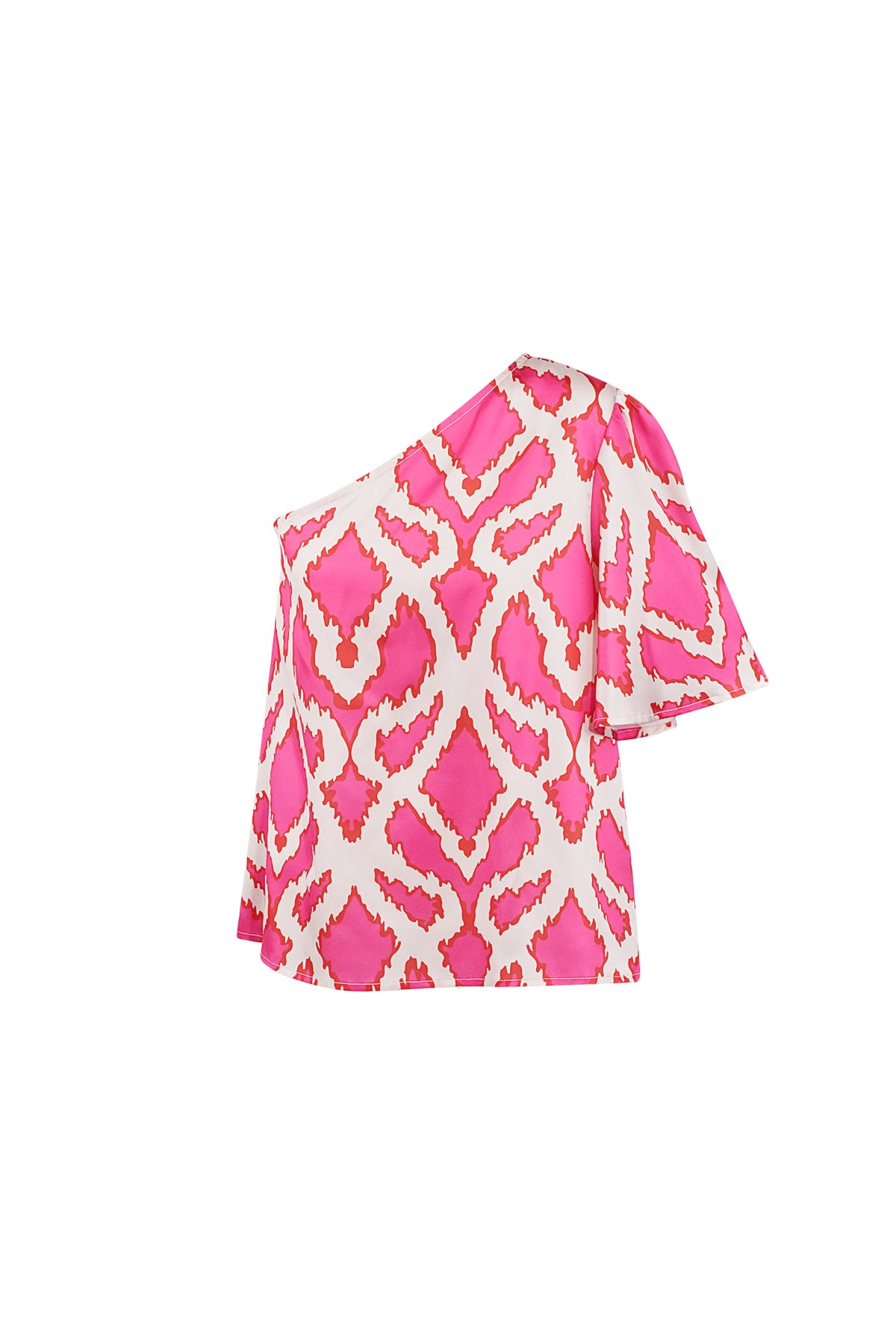 Tropical Bliss Top | One-Shoulder | Geometrischer Print | Damen