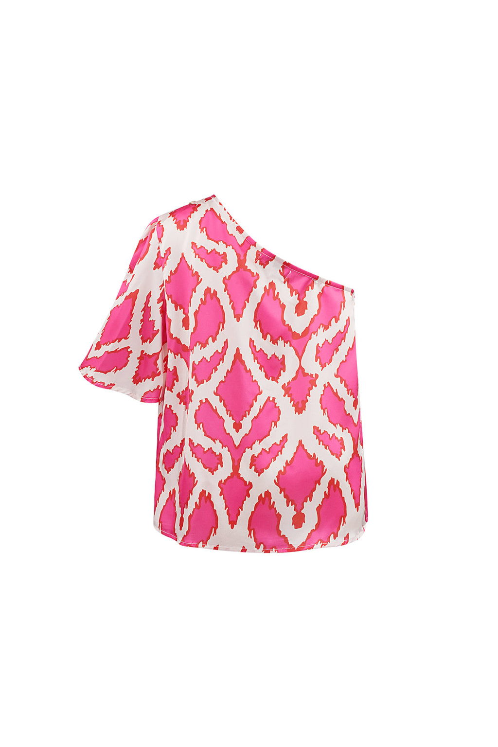 Tropical Bliss Top | One-shoulder | Geometric Print | Women's
