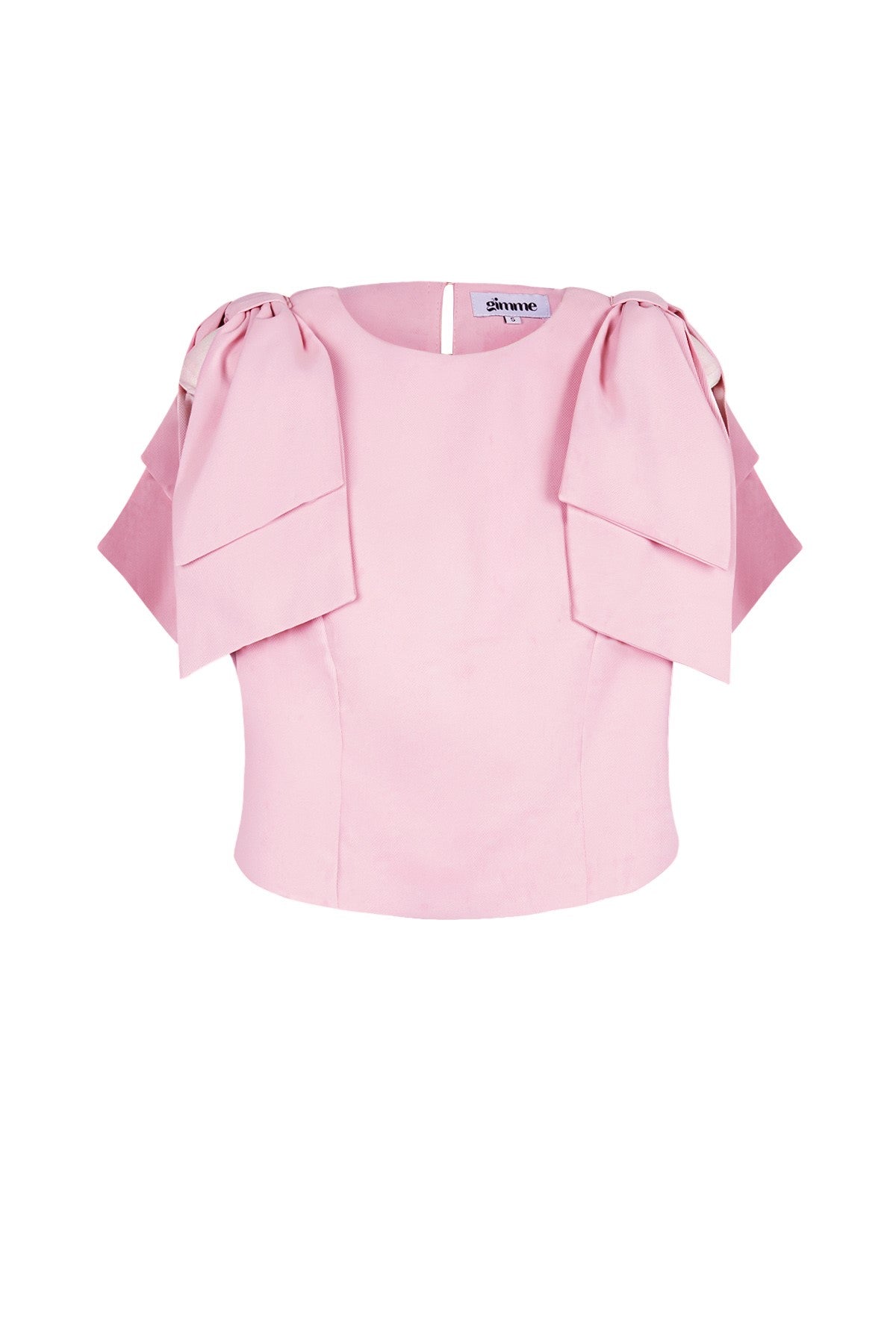 Crop Top mit Raffärmeln & Bindebändern | Gefüttertes Damen-Sommer-Top