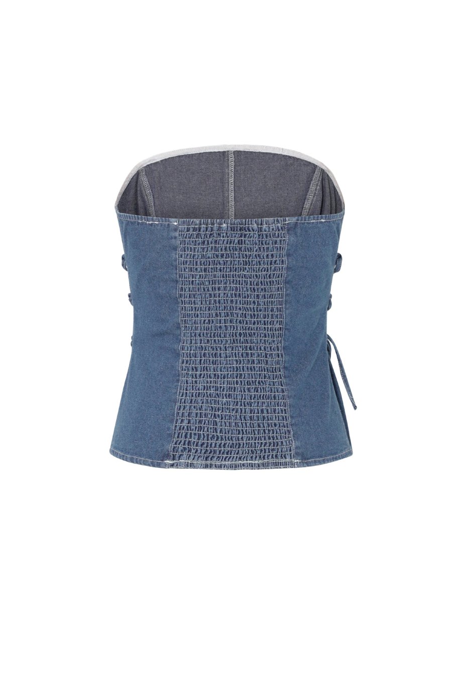Denim kanten tubetop