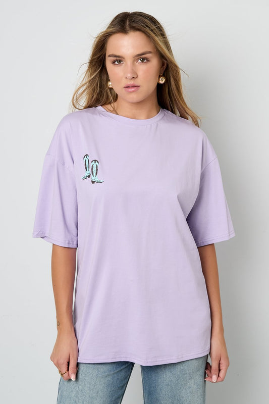 T-shirt cowboylaarzen