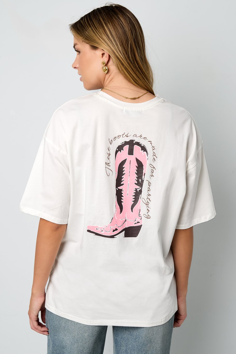 T-shirt cowboylaarzen