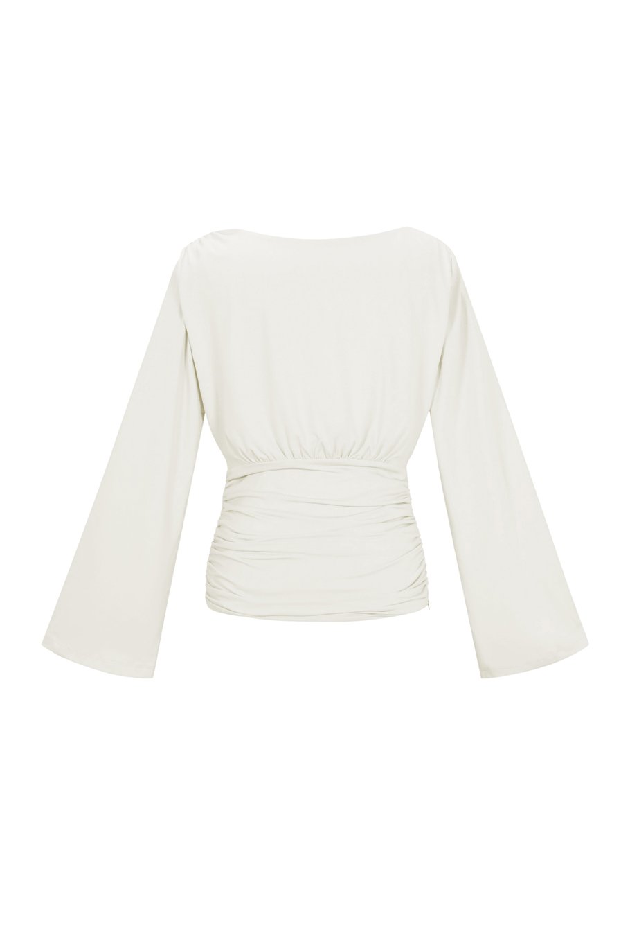Getailleerde top met uitlopende mouwen
