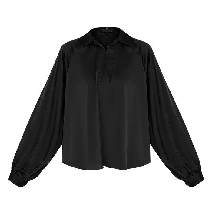 Bluse mit weiten Puffärmeln | Damen