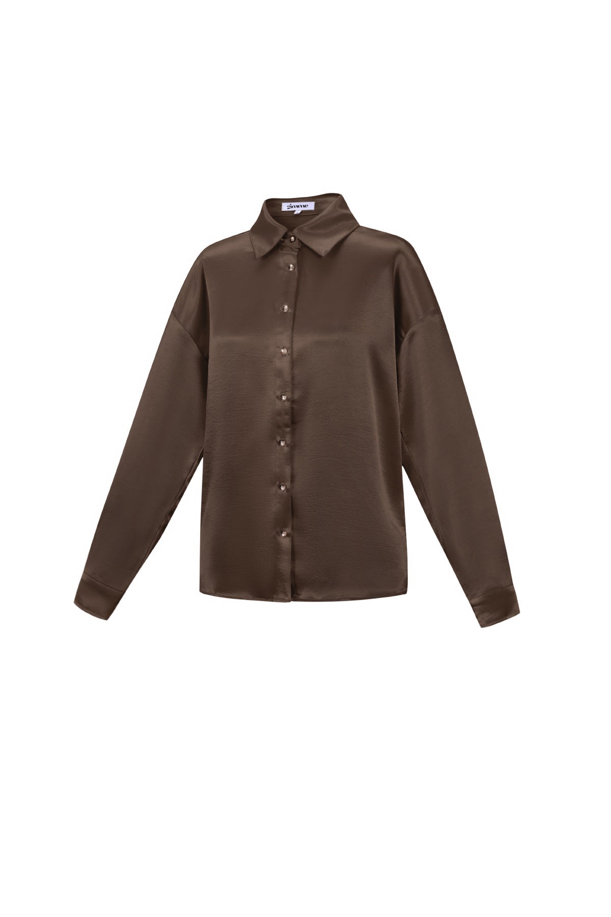 Gewebtes Damenhemd mit Glanz | Casual Basic