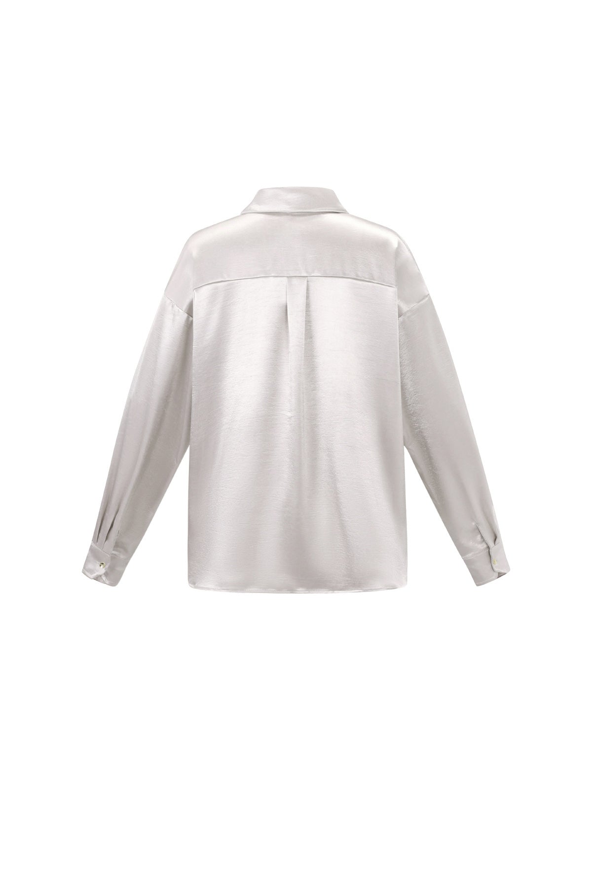 Gewebtes Damenhemd mit Glanz | Casual Basic
