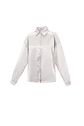 Gewebtes Damenhemd mit Glanz | Casual Basic