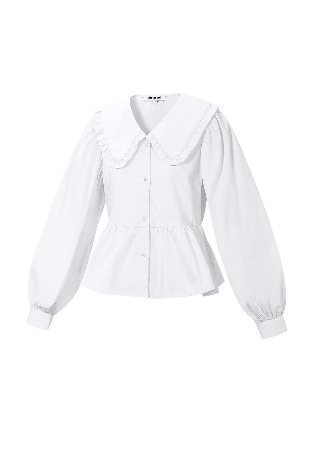 Katoenen blouses en overhemden Effen casual lente/zomerkleding