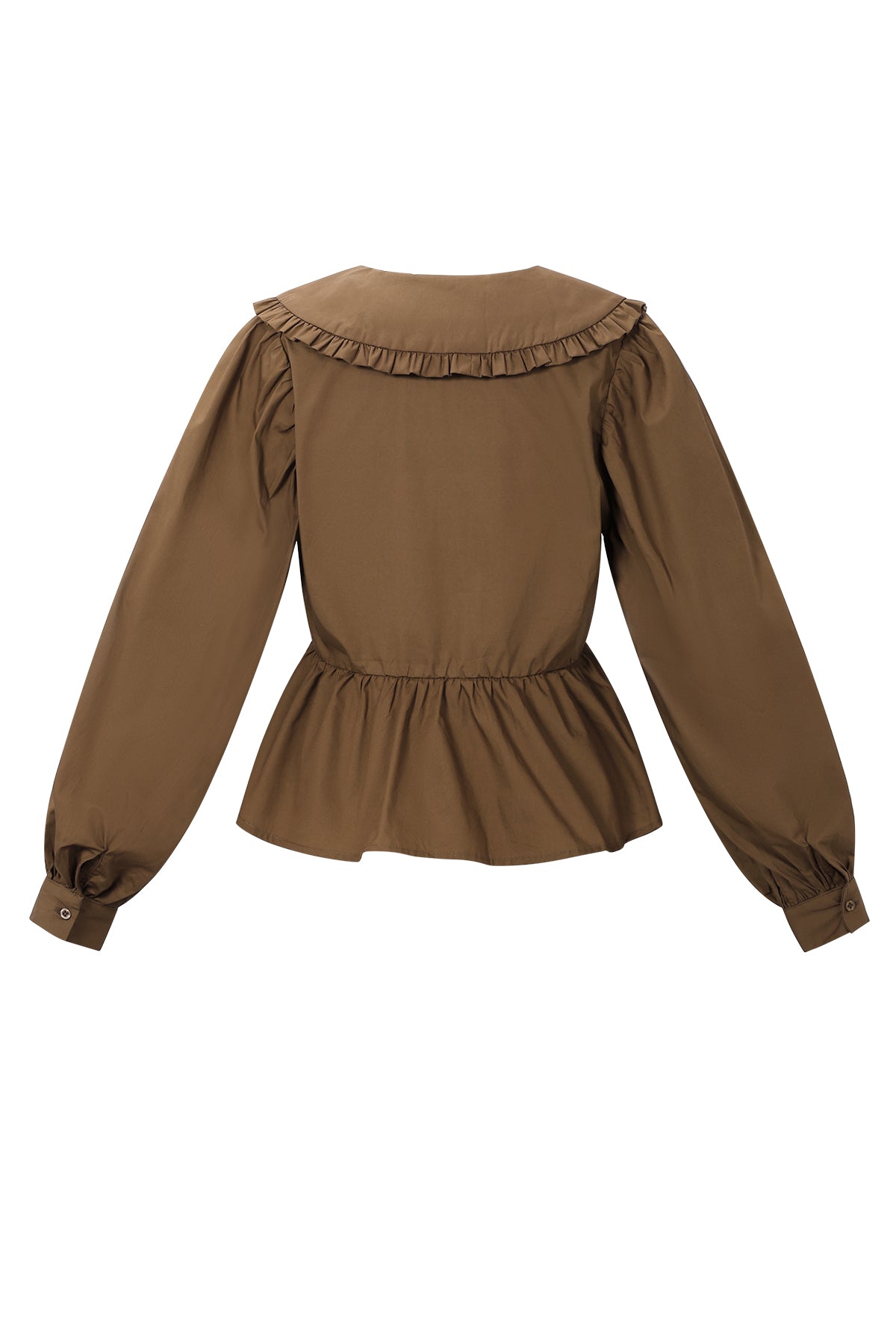 Katoenen blouses en overhemden Effen casual lente/zomerkleding