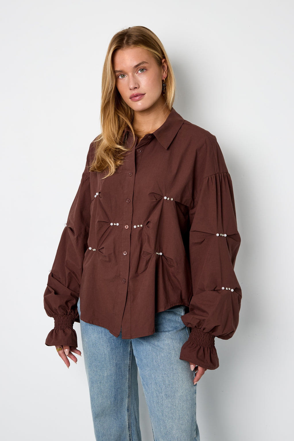 Dromerige Blouse Dames | Losse Pasvorm Flare Mouw