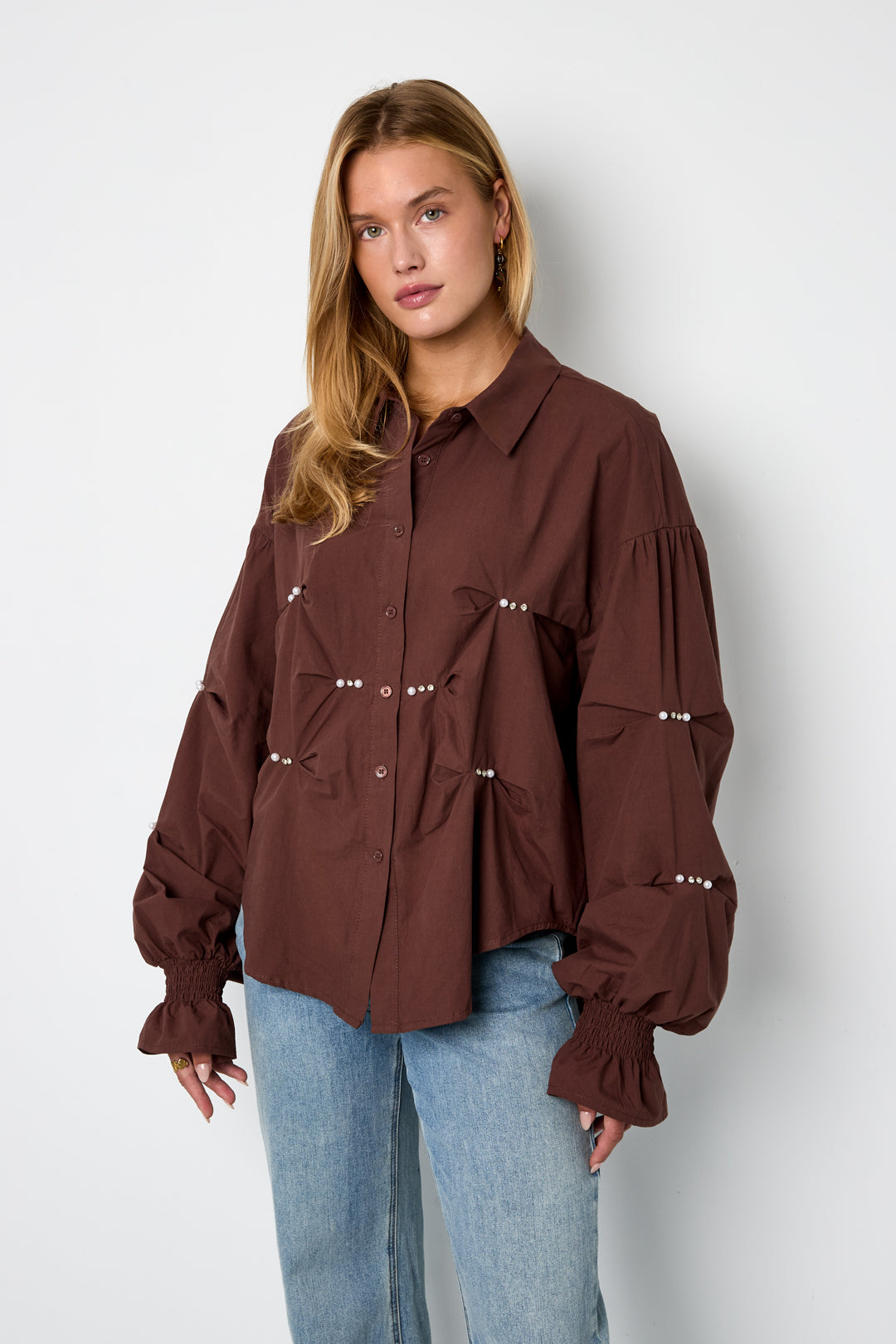 Dromerige Blouse Dames | Losse Pasvorm Flare Mouw