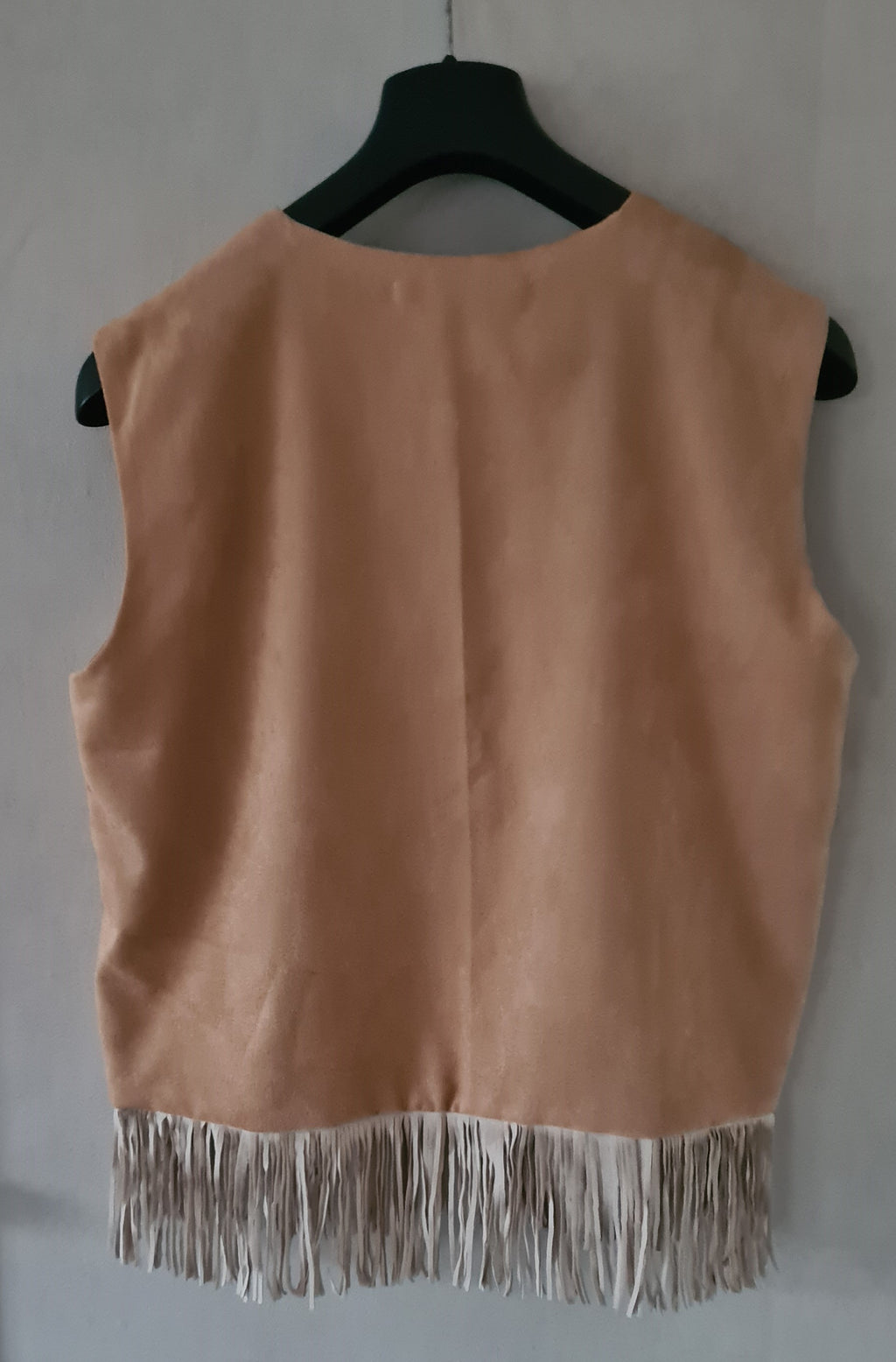 Suede Women's Fringe Vest | Camel Western Look