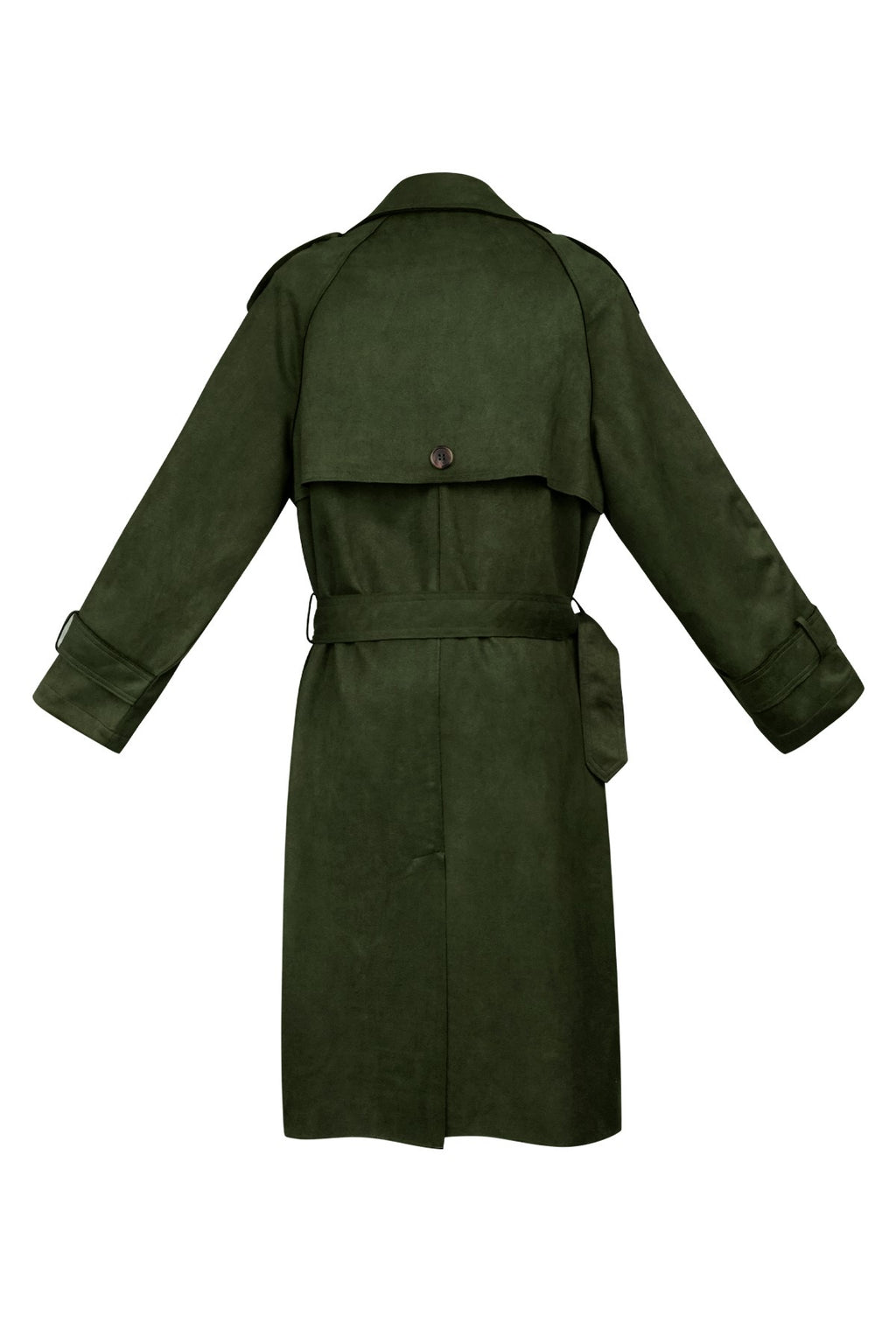 Klassischer Damen Trenchcoat mit Zweireiher & Abnehmbarem Gürtel
