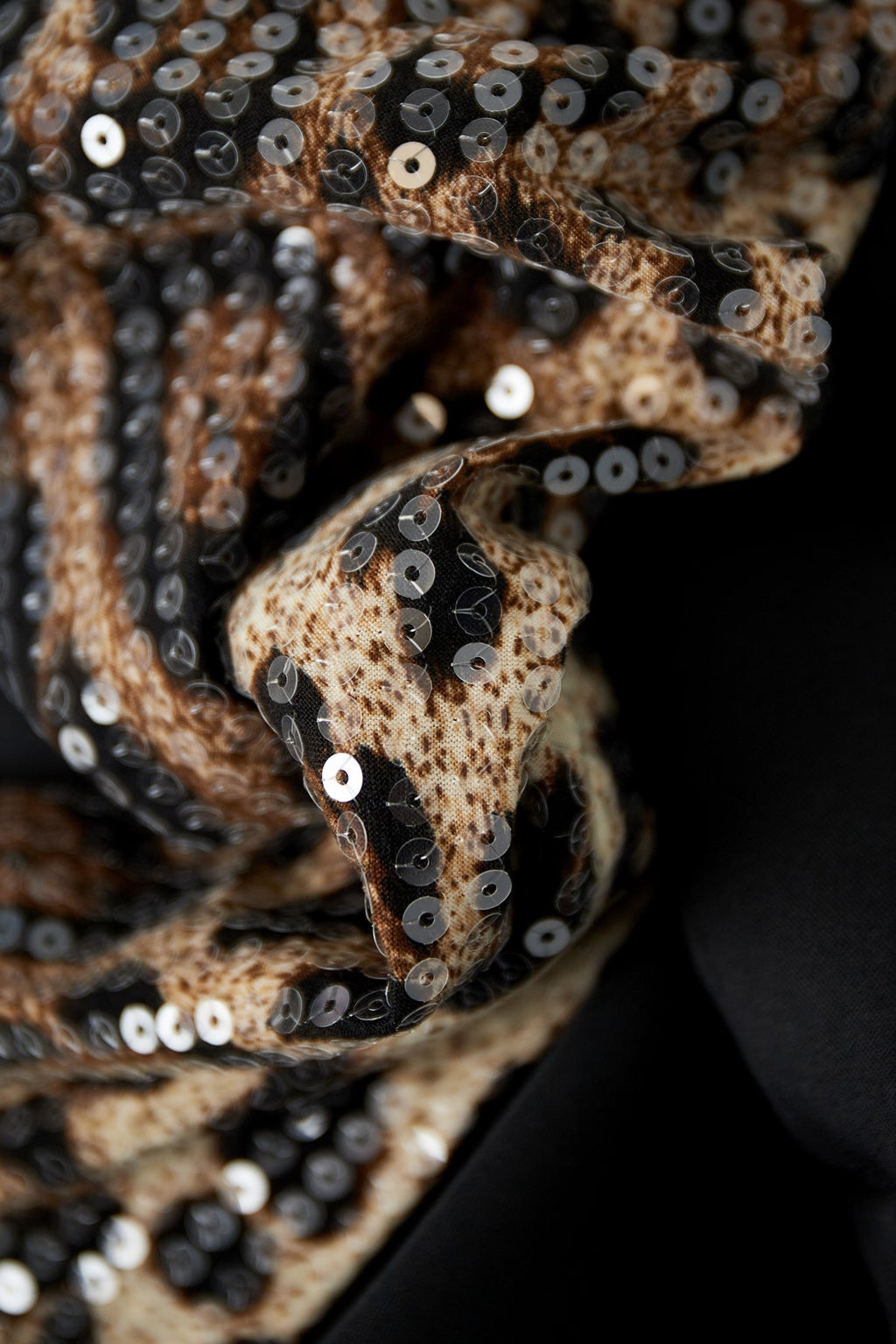 Leopard Print Sequin Sleeve Blazer | Women