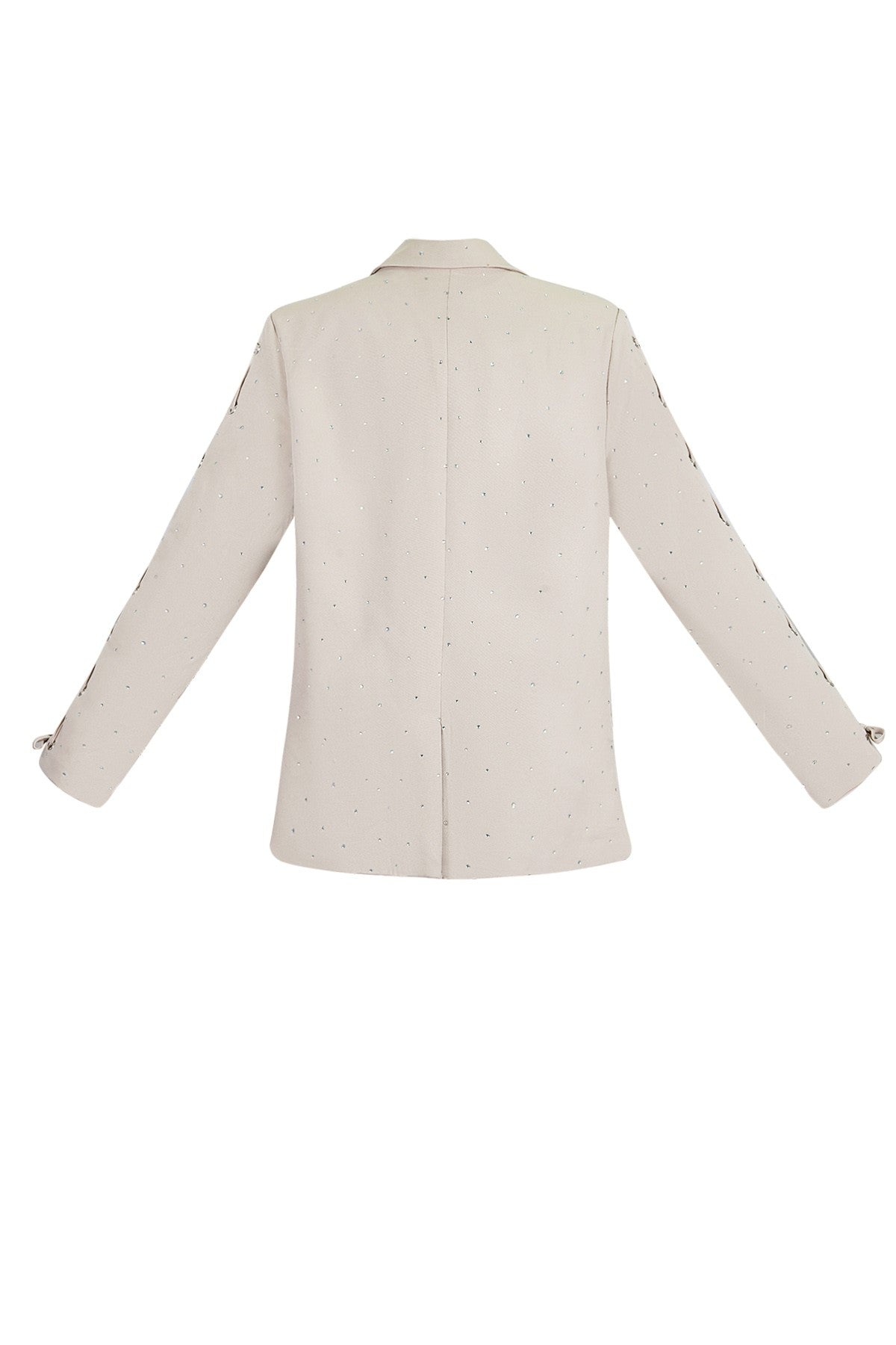 Blazer met steentjes en vetermouwen
