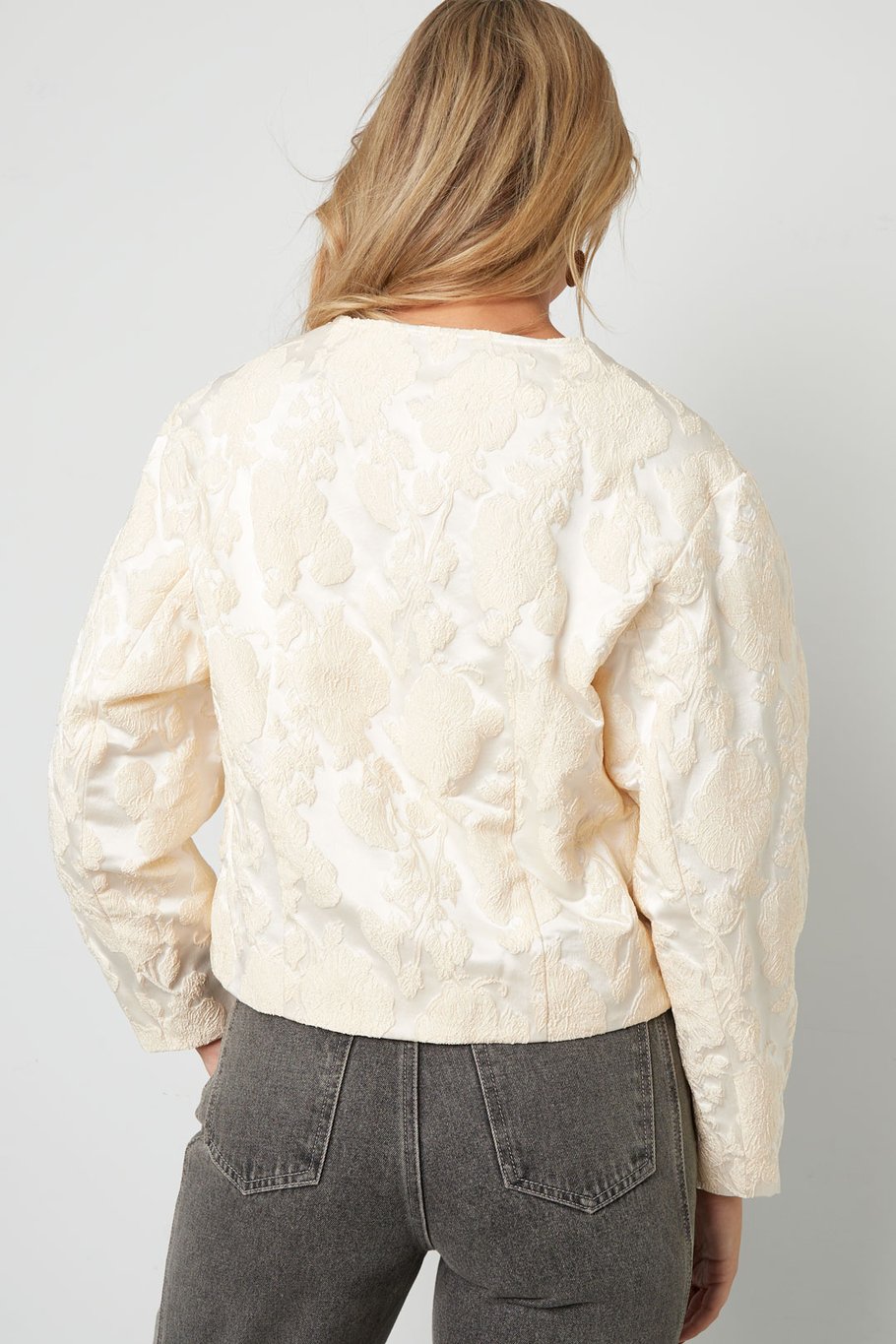 Jacquard jack ballon mouw