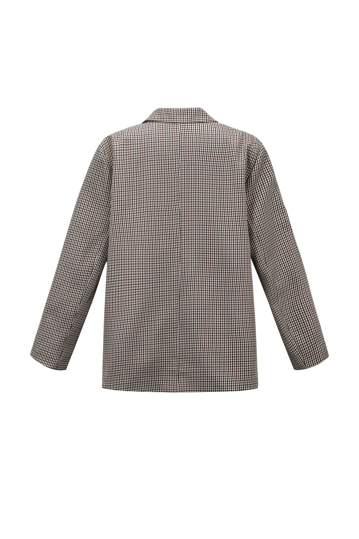 Checked oversized blazer