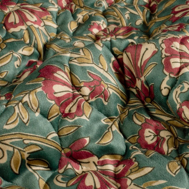 Samt-Weste für Damen mit Blumenmuster