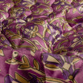Velvet Women's Waistcoat with Floral Print