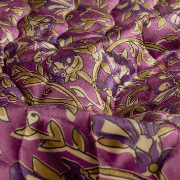 Samt-Weste für Damen mit Blumenmuster