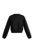 Gestrickter Pullover mit Ajourmuster