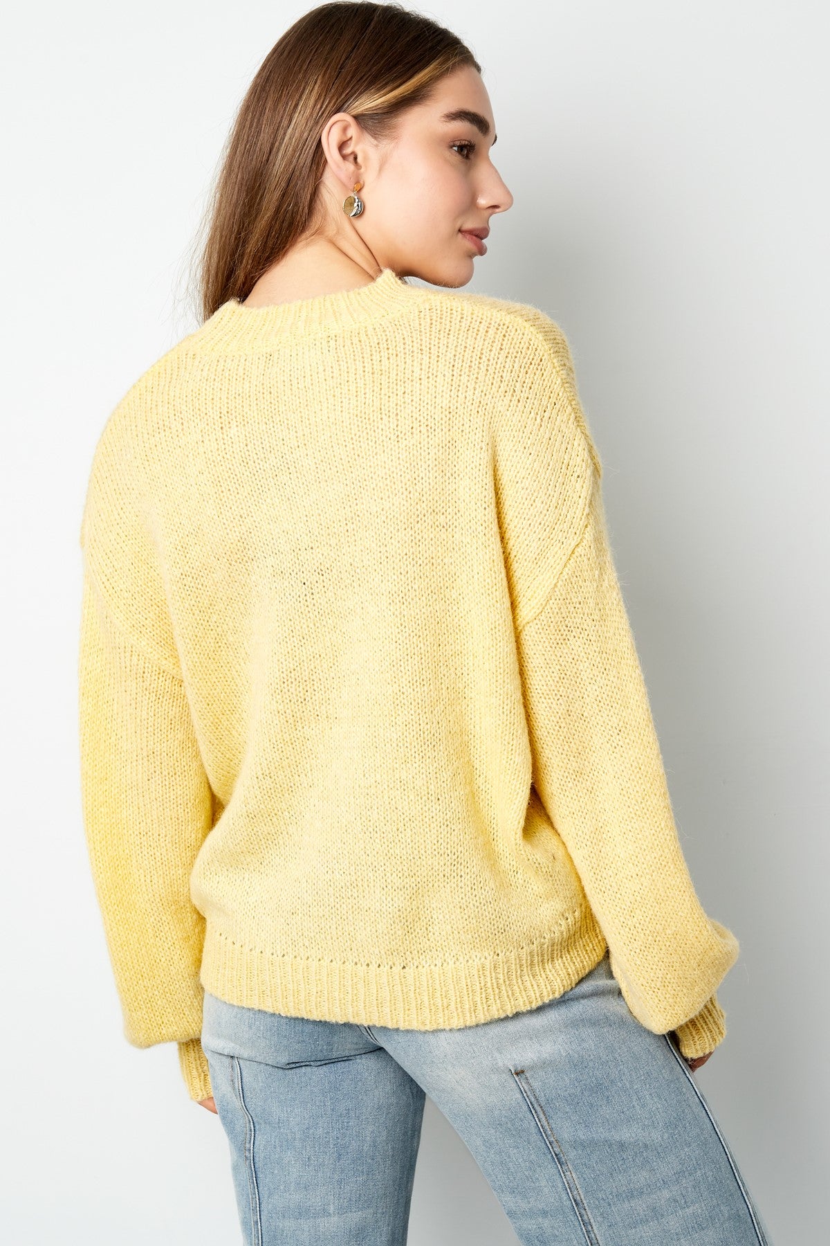 Mon Cheri Oversized Sweater – Cherry Print | Knitted Nylon | Red, Yellow & Blue | S/M & L/XL