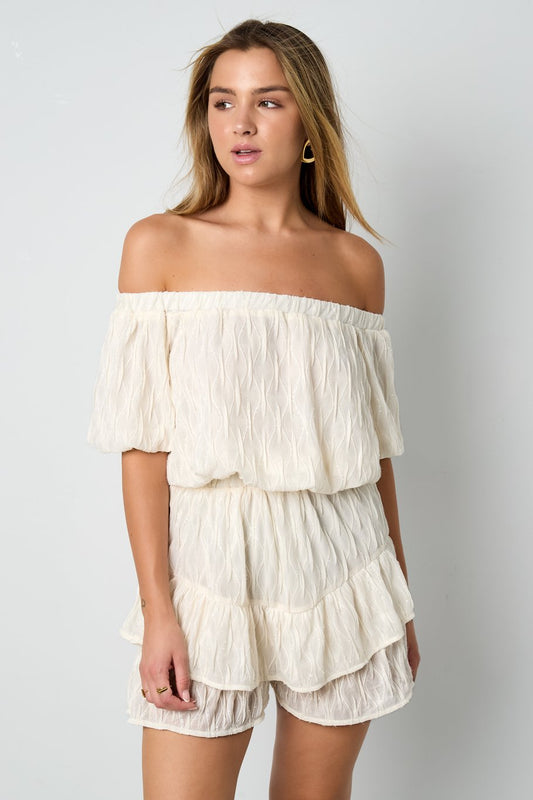 Bodysuit geplooide rand