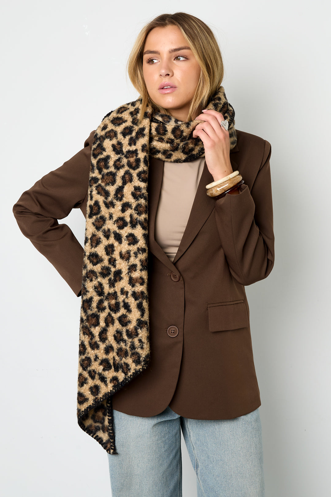 Wintersjaals Luipaardprint Casual Polyester Dagelijks