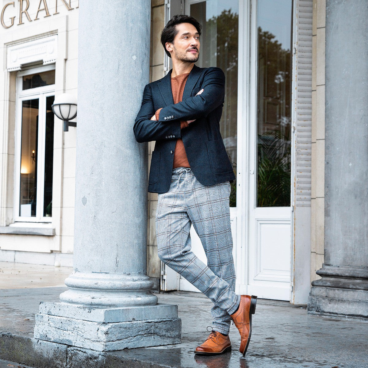 Heren broek ruit Nick