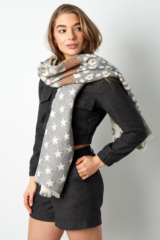 Sjaal ster & leopard duo