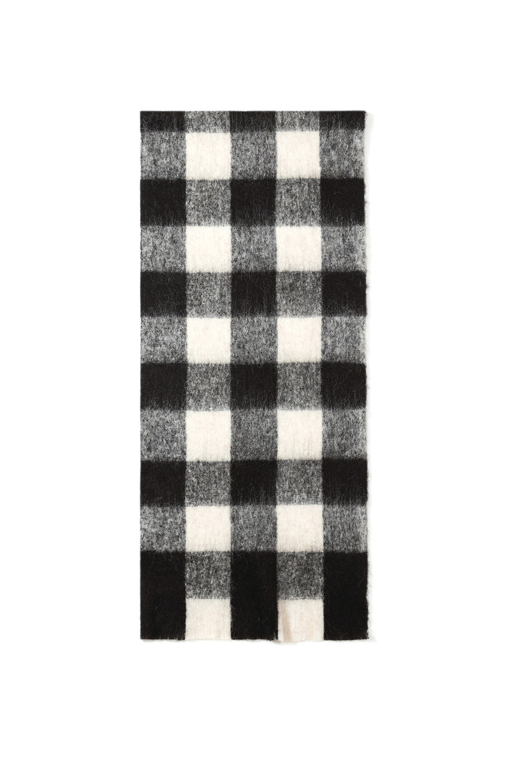 Plaid winter scarf in red or yellow – polyester and wool