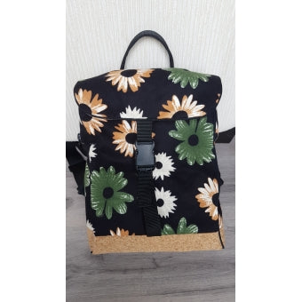 Rugzak bloemen met kurk