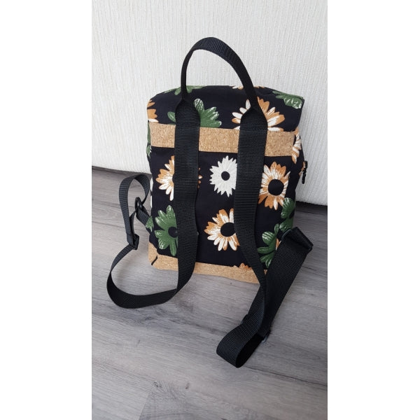 Rugzak bloemen met kurk
