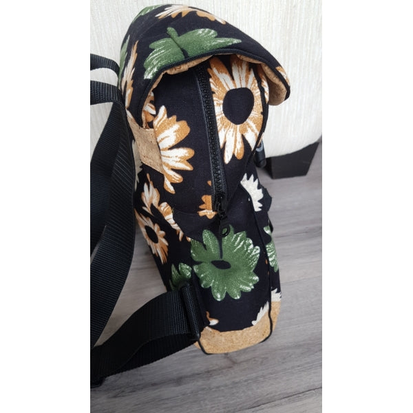 Rugzak bloemen met kurk