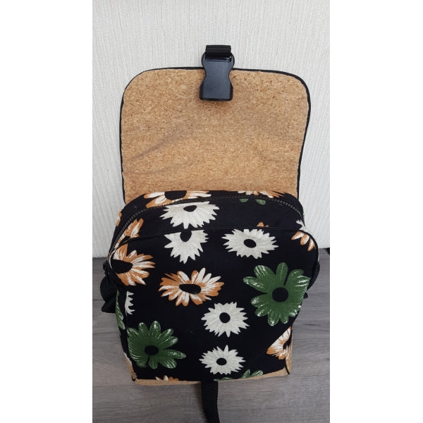 Rugzak bloemen met kurk