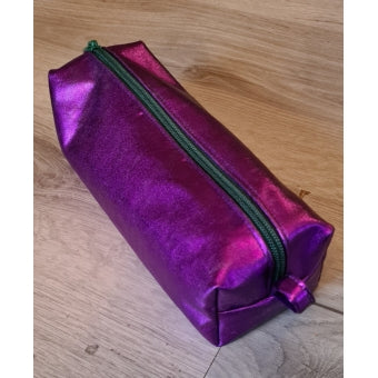 Pennenetui met Rits | Back to School | Fuchsia, Grijs & Oker