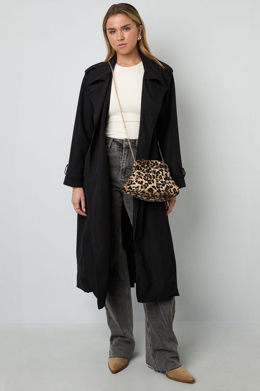 Schoudertas luipaard print