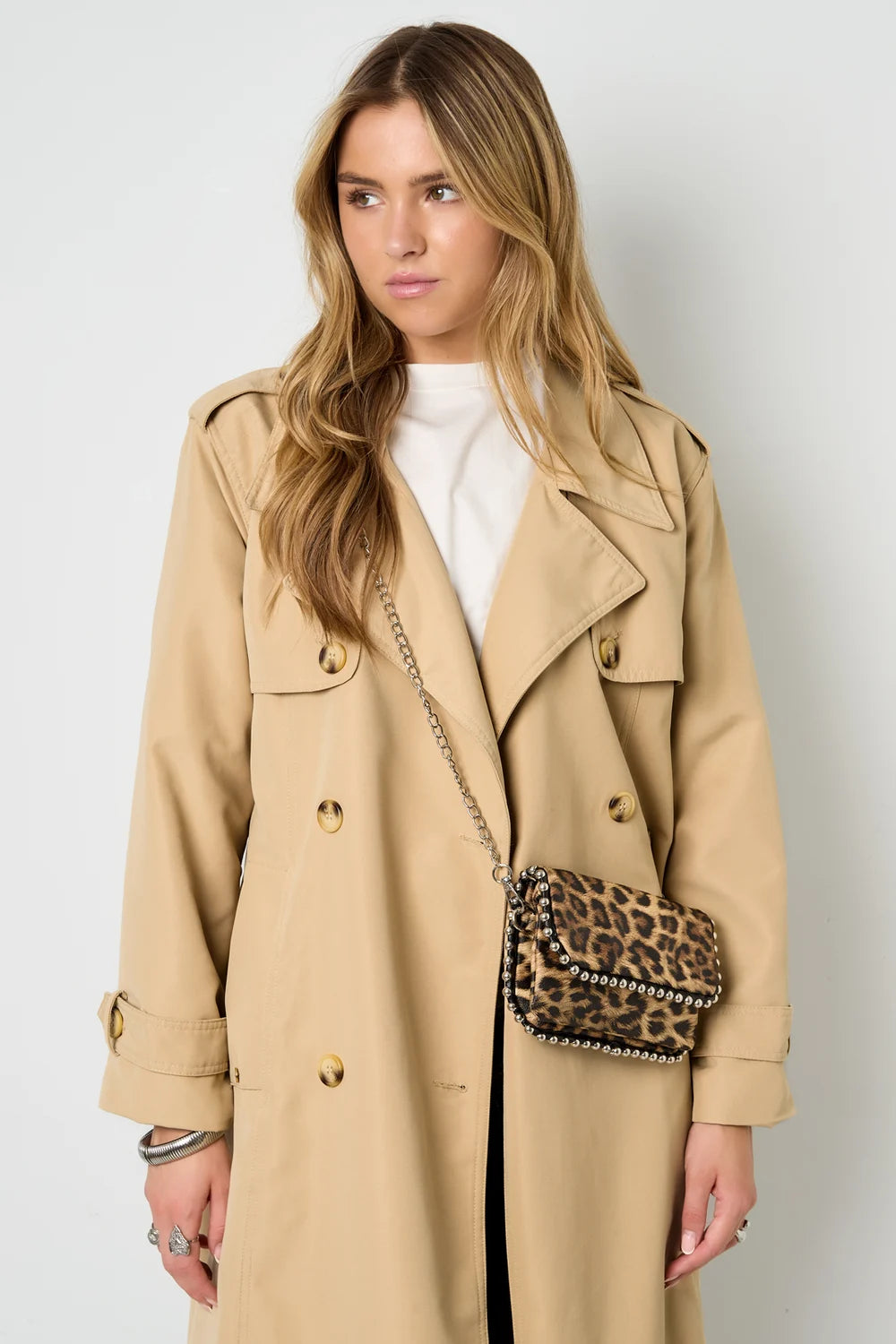 Schoudertas luipaardprint