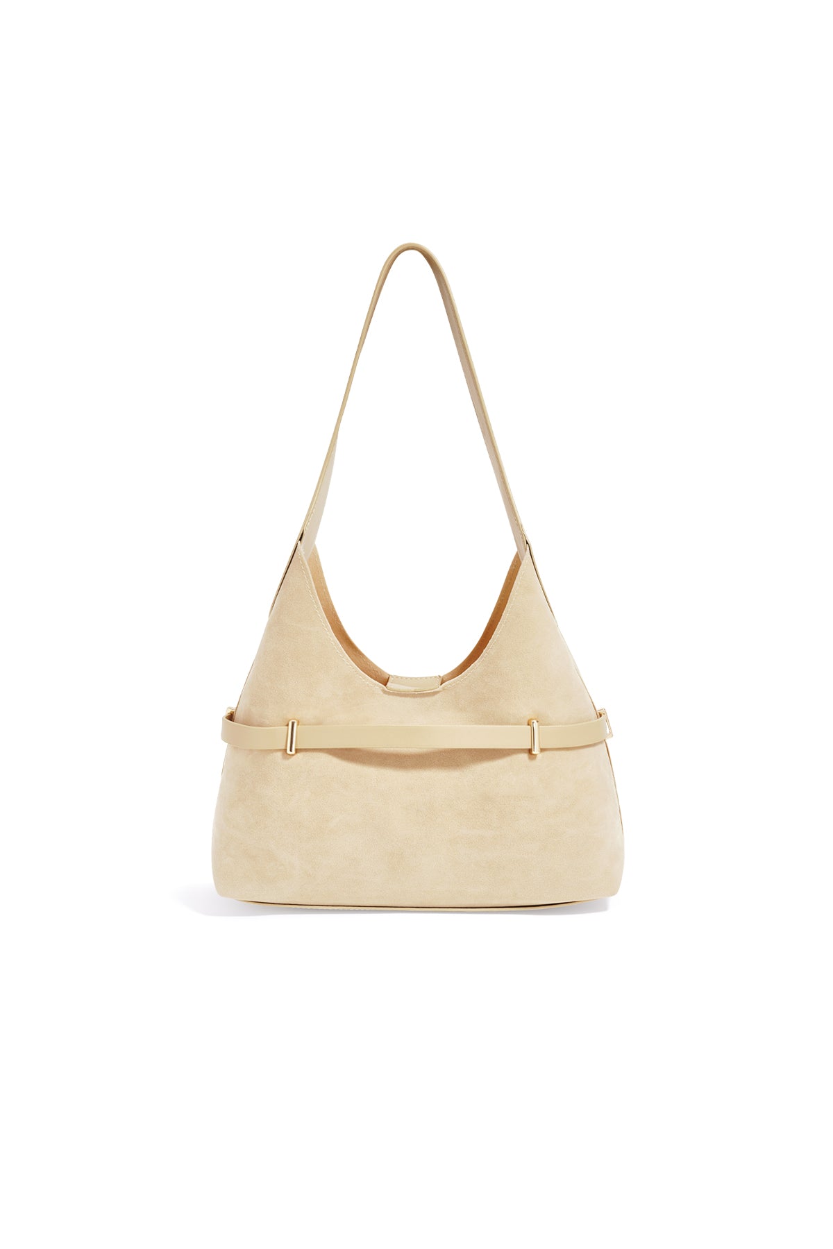 Casual Suède Schoudertas Dames – Effen Khaki