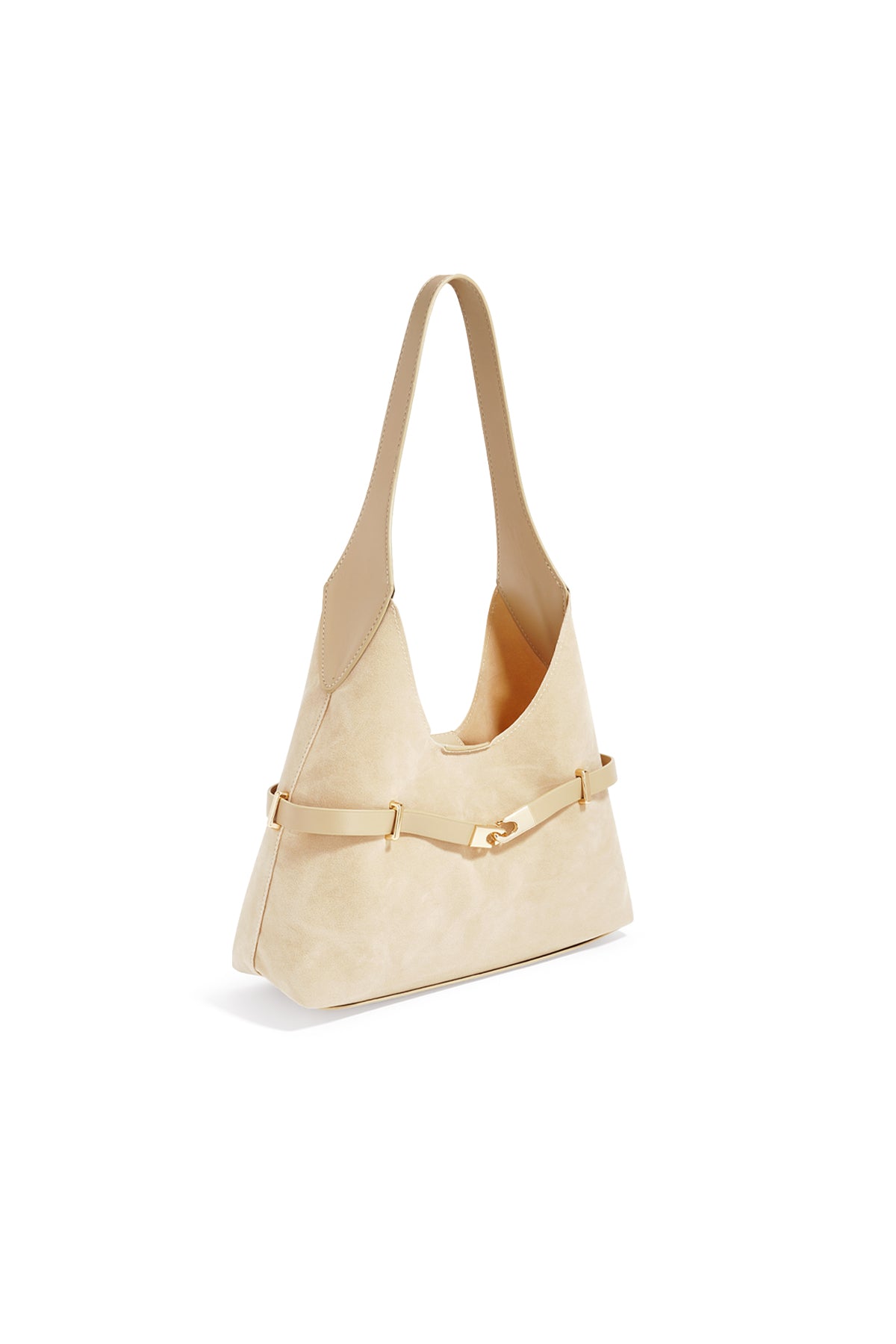 Casual Suède Schoudertas Dames – Effen Khaki