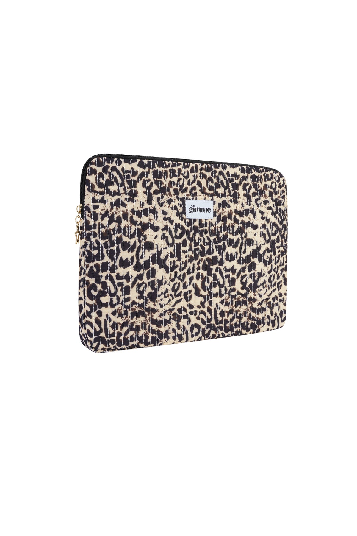 Laptophoes 13 inch – Luipaardprint | Polyester | Zwart | Stijlvol & Beschermend