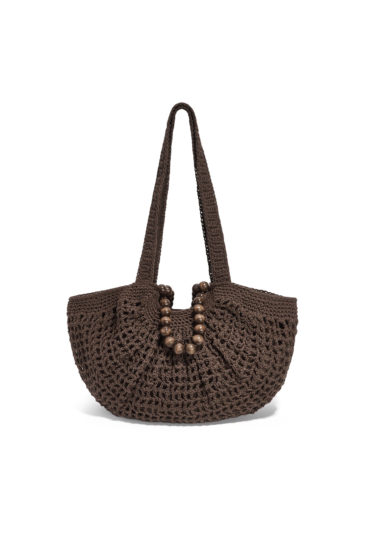 Katoenen Strandtas Dames | Geweven Hobo-tas | Gebroken Wit