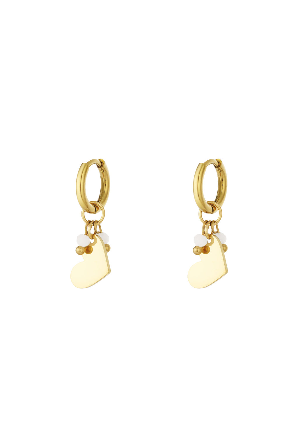 Mini Herz-Ohrringe – 14K vergoldet | Hypoallergen